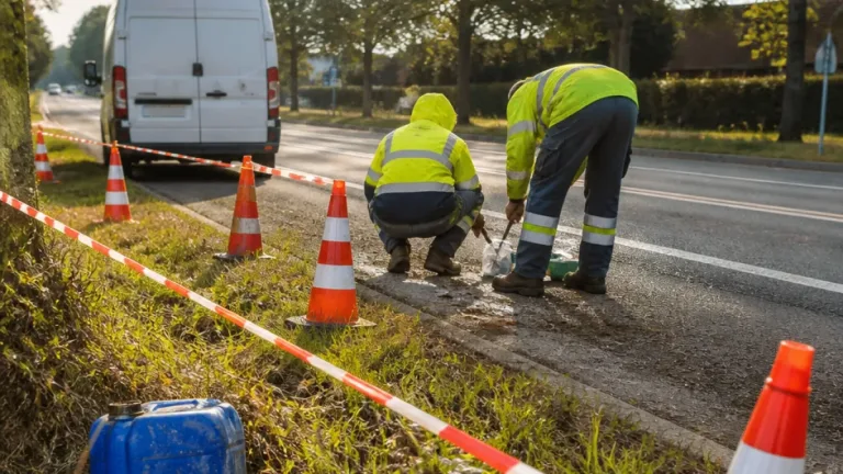 Onbekende jerrycan gevonden langs N301 bij Nijkerk, omgevingsdienst onderzoekt