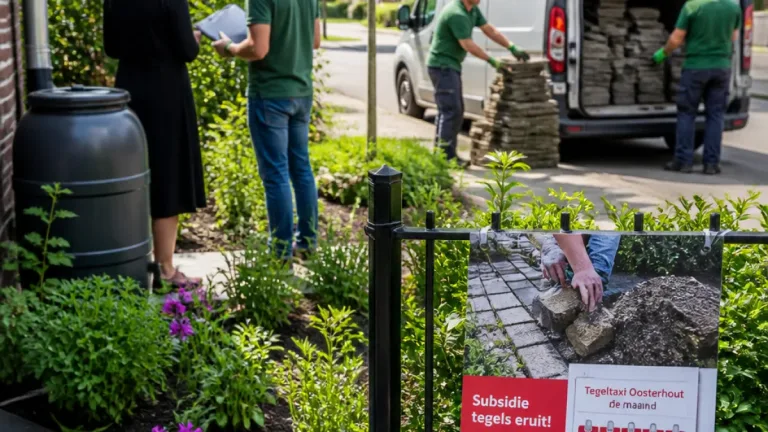 Oosterhout biedt subsidie, tegeltaxi en tuincoach om tuinen groener te maken