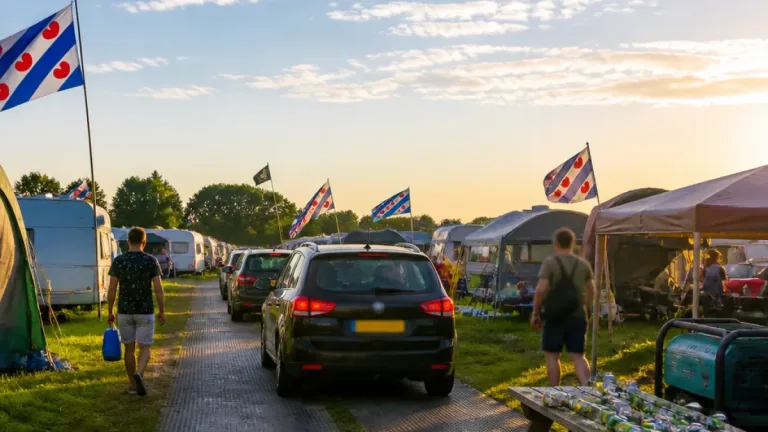 Op De Veenhoop regeert het blik: festivalcamping draait op bier en bravoure