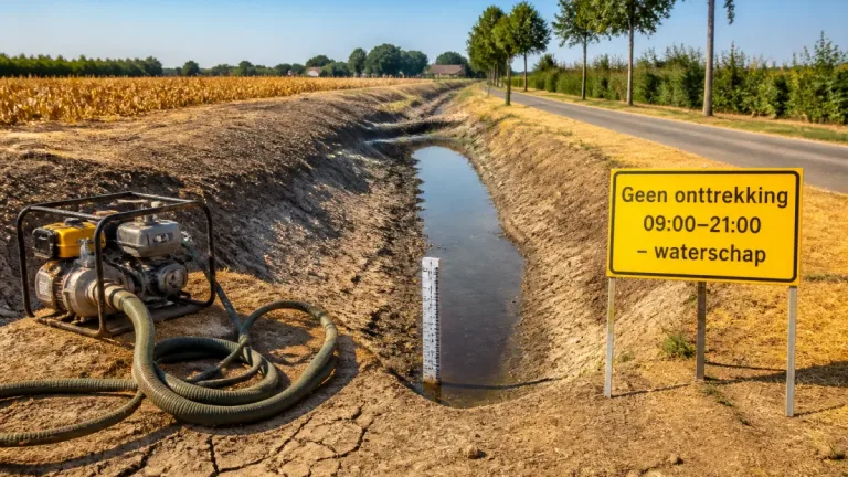 Overdag geen water uit sloten: waterschap scherpt droogtemaatregel aan in Oosterhout