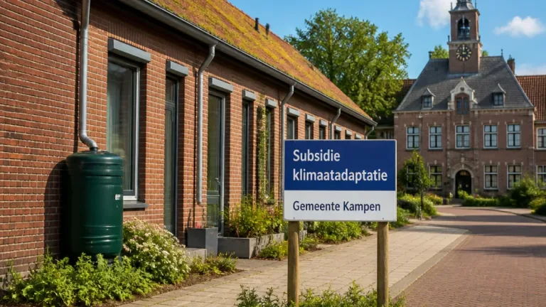 Overijssel bijna koploper met subsidies voor regenton en groendak; Kampen springt eruit