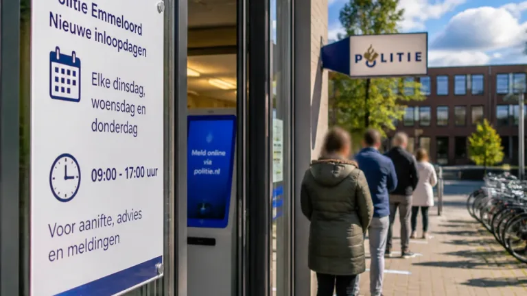 Politie Emmeloord beperkt balie-openstelling: drie dagen per week zonder afspraak