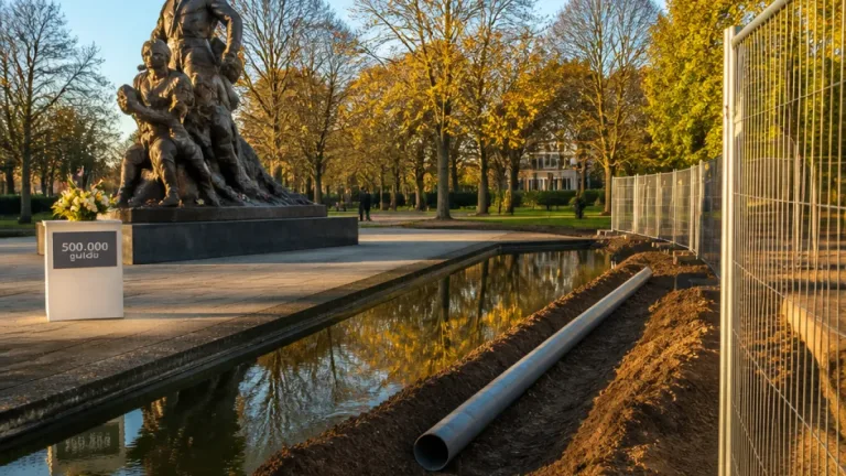 Roermond: hoe 500.000 gulden en een riool de vijver bij het Indië-monument redde