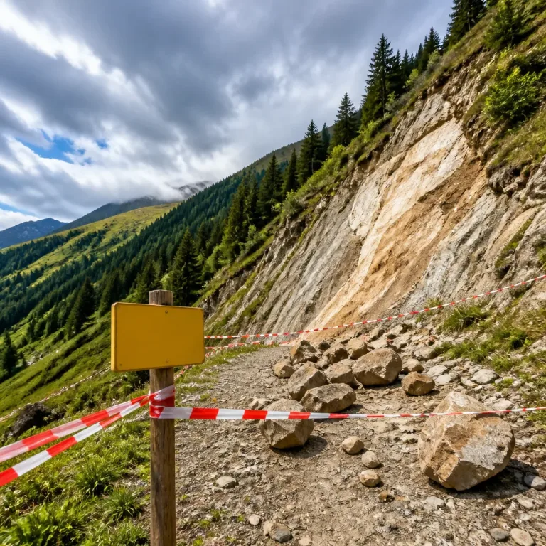 Smeltende permafrost maakt berghellingen instabiel: paden vaker dicht voor wandelaars