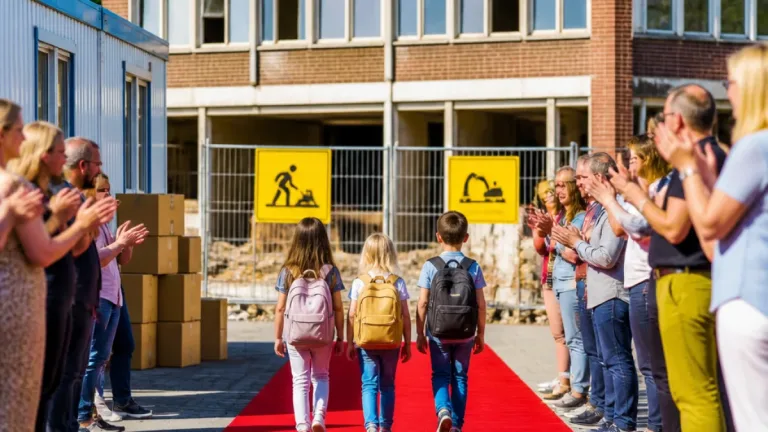 Soest: groep 8 neemt afscheid terwijl oude schoolgebouw in Overhees gesloopt wordt