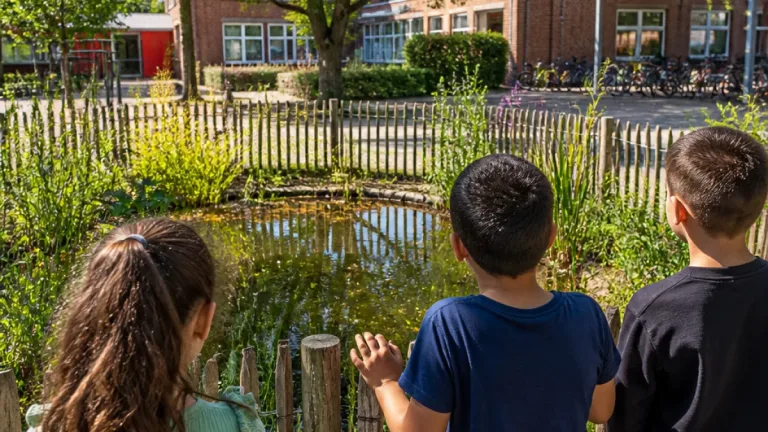 Soest krijgt landelijke primeur: eerste Tiny Poel op schoolplein als buitenlokaal