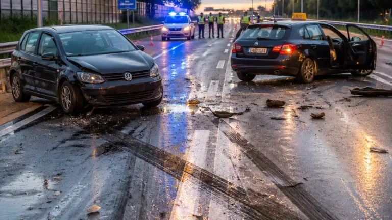 Spookrijder (33) uit Amsterdam botst op taxi op A1 bij Naarden; rijbewijs ingenomen
