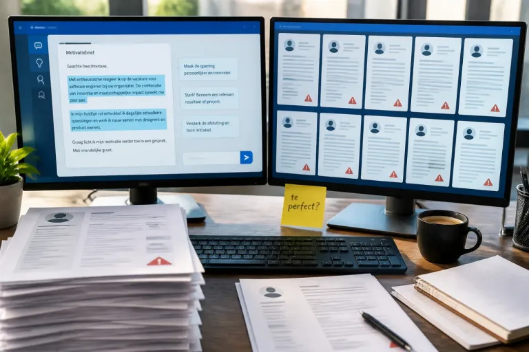 AI-polijst sollicitaties razendsnel: recruiters zien meer perfecte brieven en cv’s