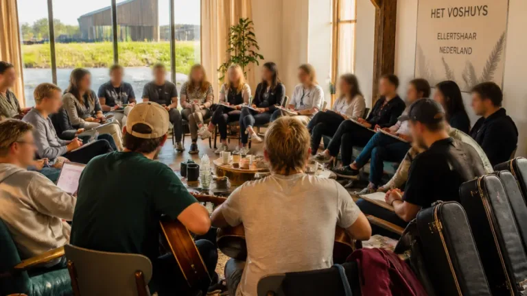 Twintig songwriters uit het Noorden bijeen op schrijverskamp in Ellertshaar