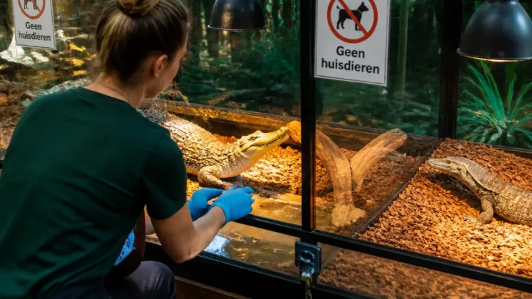 Vakantiewerk met kaaimannen en varanen: Noord-Limburgse tiener kiest voor exotenopvang
