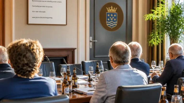 Veel Friese gemeentehuizen schenken na raadsvergadering alcohol zonder vergunning