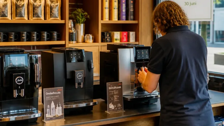 Veenendaal: De Heeren van 17 promoot Jura-koffiemachines met nazorg en proefmomenten