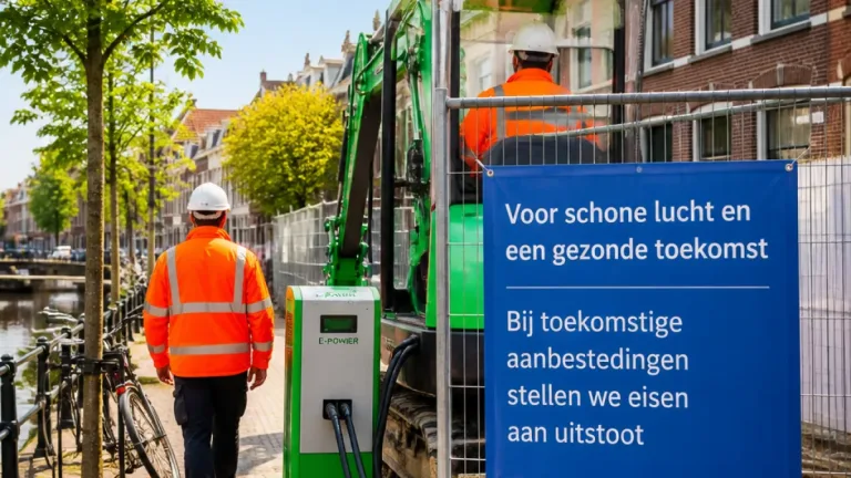 Voorburg: gemeente kiest voor schoner bouwen en neemt emissie-eisen op in aanbestedingen