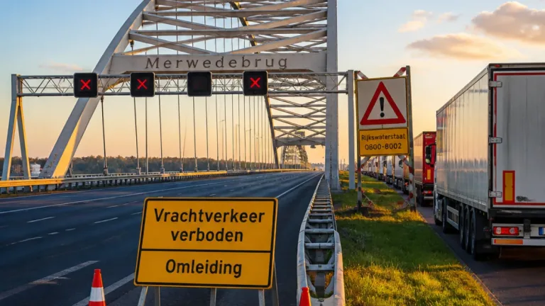 Vrachtwagenstop op Merwedebrug herleeft discussie: Gorinchem kijkt terug en vooruit