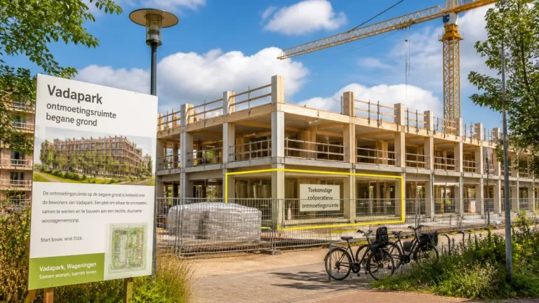 Wageningen krijgt coöperatieve ontmoetingsplek in Vadapark: start bouw eind 2026