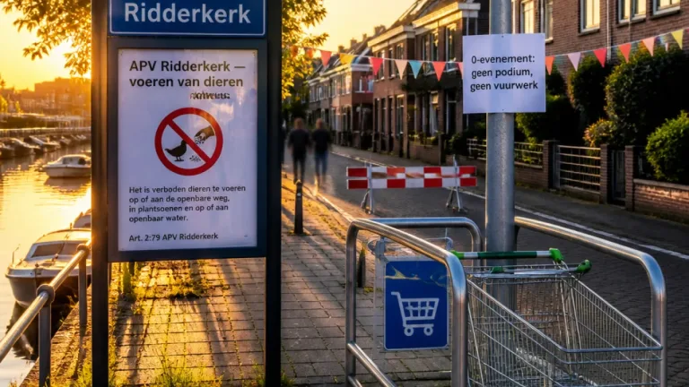 Wat de vernieuwde APV voor Ridderkerk verandert: regels over dieren, winkelwagentjes en buurtfeesten