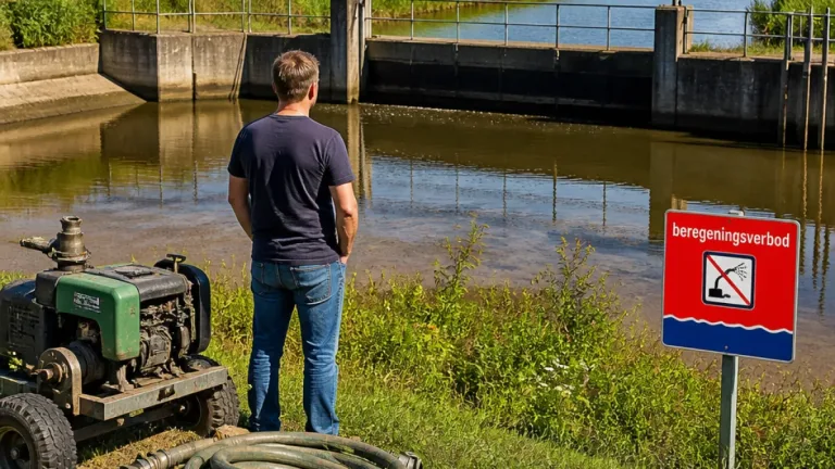 Waterschap Vechtstromen doet dringend beroep: pompen voor beregening moet stoppen