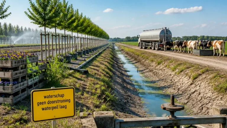 Waterschappen breiden wateronttrekking in Limburg uit: gebiedsbrede beperkingen wegens droogte