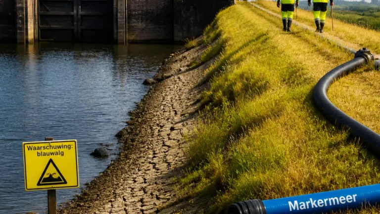 Waterschappen grijpen in bij aanhoudende droogte: verzilting en extra dijkcontroles in Noord-Holland
