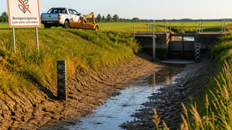 Waterschappen in Overijssel nemen maatregelen nu droogte waterstanden snel doet dalen