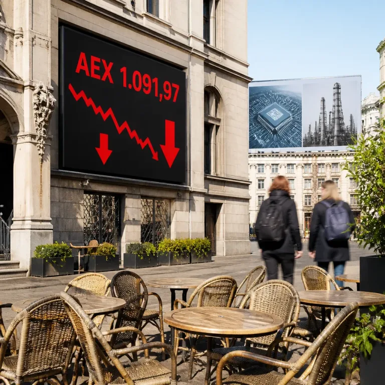 AEX zakt onder 1.100 punten door koersval chips en zorgen over AI-investeringen