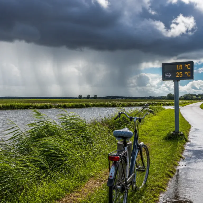 Koelere lucht en buien dit weekend; kans op nieuwe hittepiek eind juli