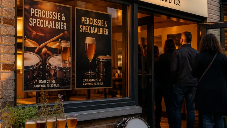 Weert krijgt ritmisch avondprogramma met speciaalbier en percussie in Muziekhuis