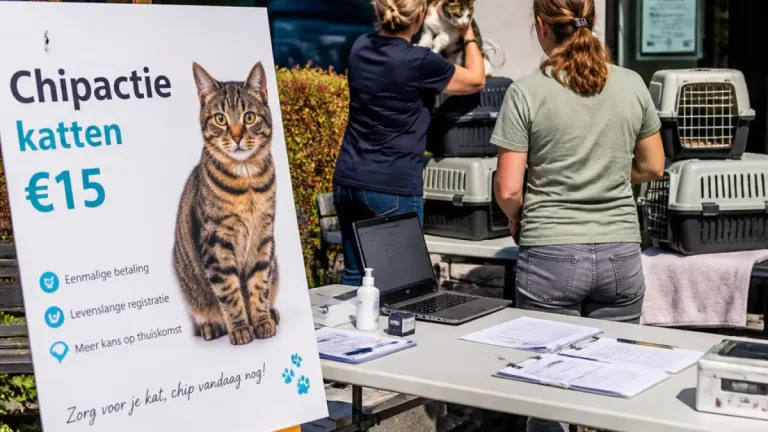 Woerden: chipactie voor katten op La Fontaineplein op 25 juli