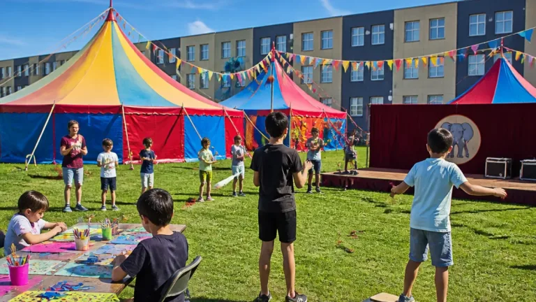 WOLKENTHEATER organiseert circusdag in AZC Alkmaar: 'Even gewoon weer kind zijn'