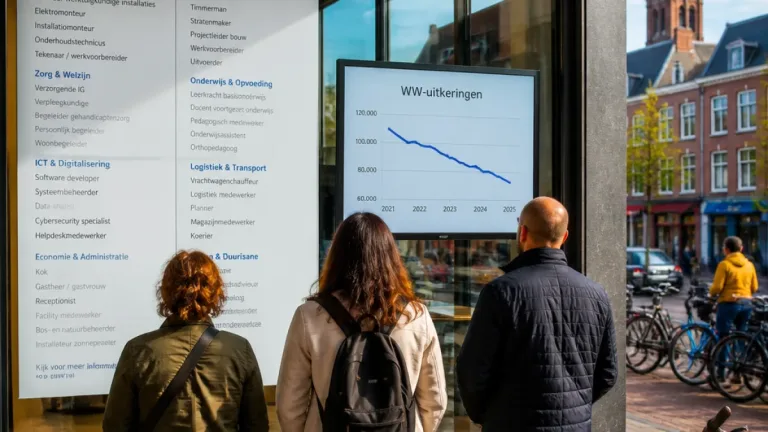 WW-uitkeringen in Groningen dalen, maar werkgevers blijven personeelstekort voelen