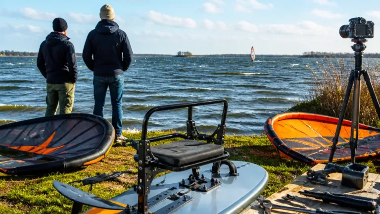 Zeewoldenaar ontwikkelt zittend wingfoilen om sport toegankelijk te maken voor mensen met een beperking