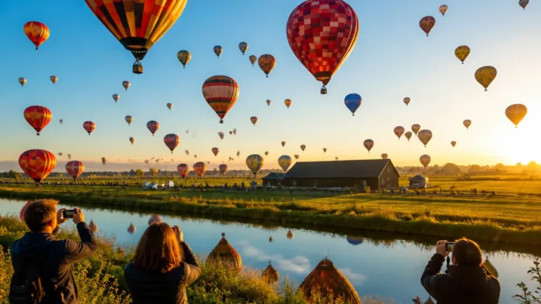 Zo’n veertig ballonnen stijgen op tijdens Friese Ballonfeesten in Joure — stuur uw foto’s in