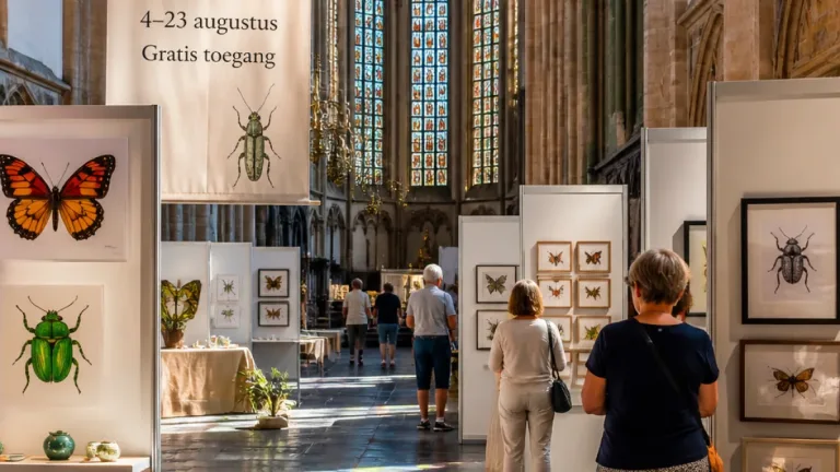 Zomertentoonstelling in Lebuinuskerk zet Deventer in teken van insecten