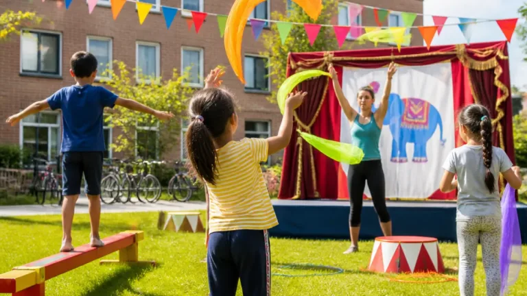 Zomertournee ‘Circus de Blauwe Olifant’ strijkt neer bij AZC’s in Overijssel