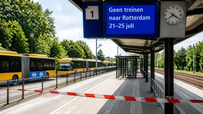 Zwijndrecht dagen zonder trein naar Rotterdam wegens groots werk aan spoor