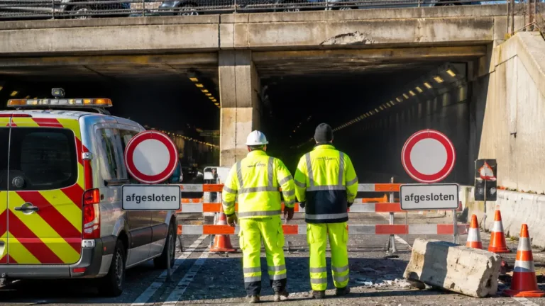 Zwolle: twee onderdoorgangen bij Spoolderplein afgesloten vanwege los beton